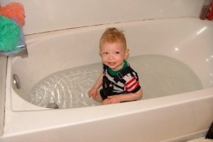 Oh, there WAS that time you climbed into the tub with all your clothes on.