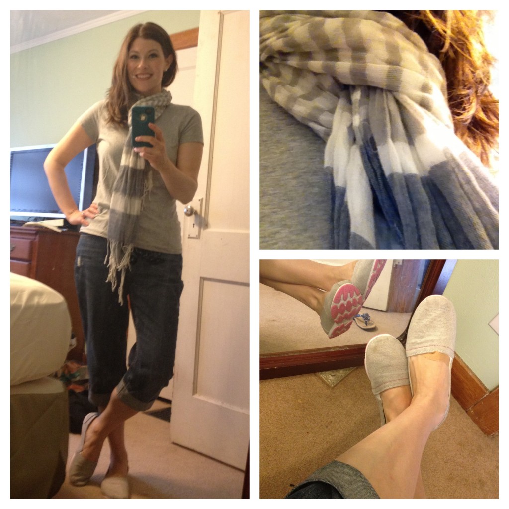 I love wearing gray anytime of the year. It doesn't have to be drab - dress it up with the right accessories!