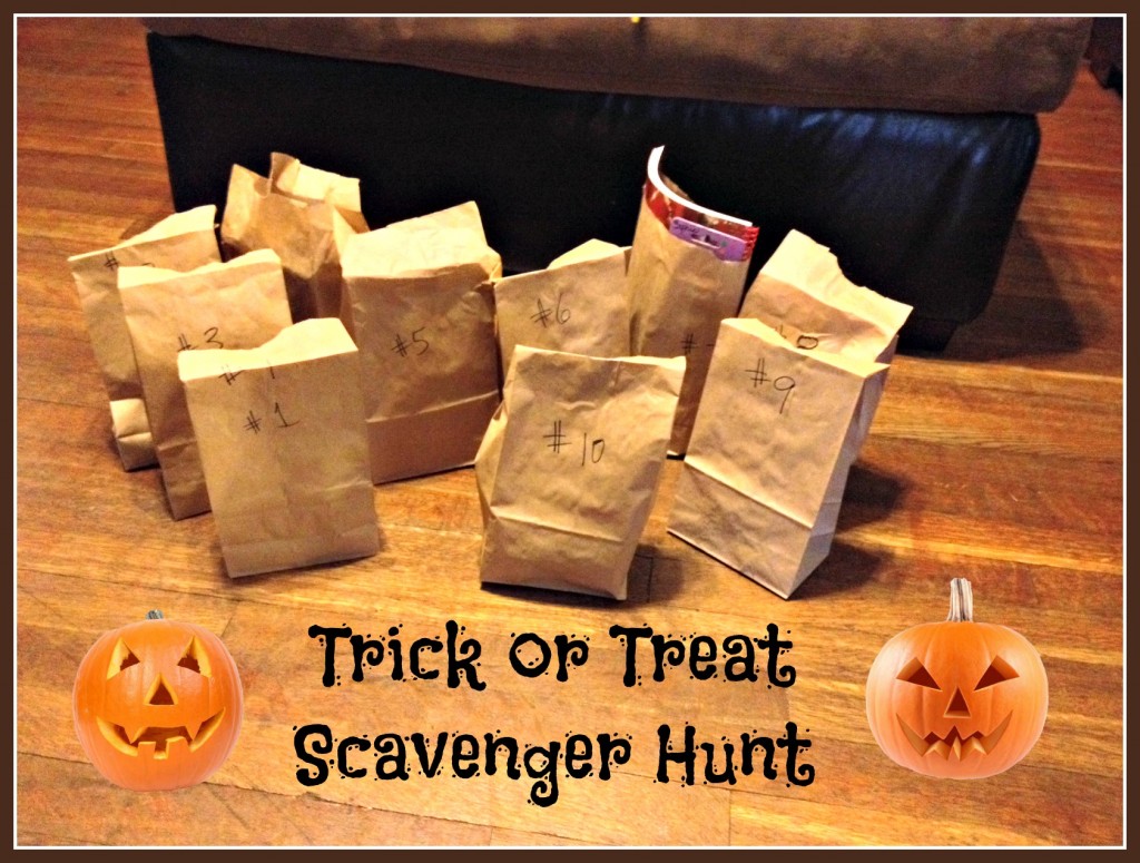 Halloween Trick or Treat Scavenger Hunt