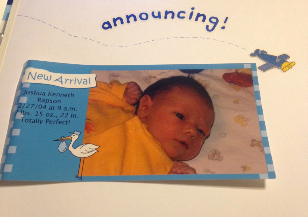 Joshua Birth Announcement