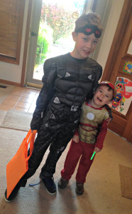 Joshua was Falcon from the Captain America movie and Jonah was a reluctant Ironman.